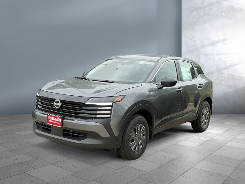 2026 Nissan Kicks S in Gun Metallic — front three-quarter view
