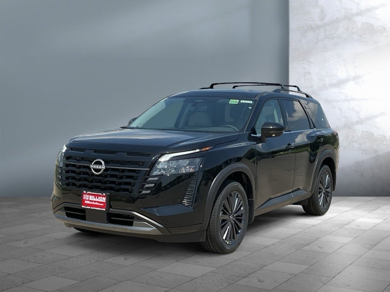 2026 Nissan Pathfinder SL in Super Black — front three-quarter view