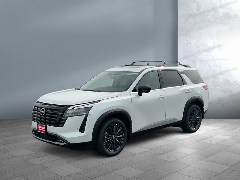 2026 Nissan Pathfinder SL in White — front three-quarter view