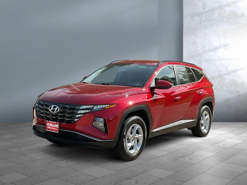 2024 Hyundai Tucson SEL in Ultimate Red — front three-quarter view